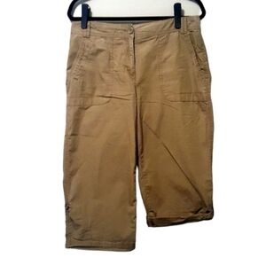 VAN HEUSEN Mid Rise Utility Khaki Cropped Pants